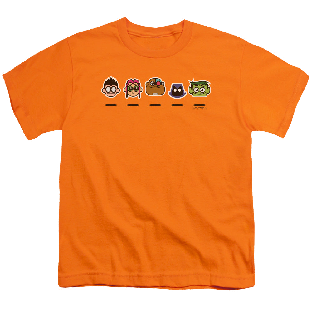 Teen Titans Go! Floating Heads - Youth T-Shirt - S - Orange