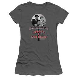 Abbott and Costello Super Sleuths - Juniors T-Shirt Juniors T-Shirt Abbott and Costello   