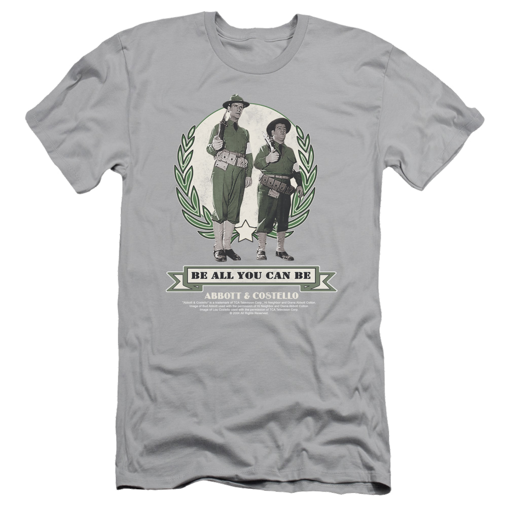 Abbott and Costello Be All You Can Be - Men's Slim Fit T-Shirt Men's Slim Fit T-Shirt Abbott and Costello   