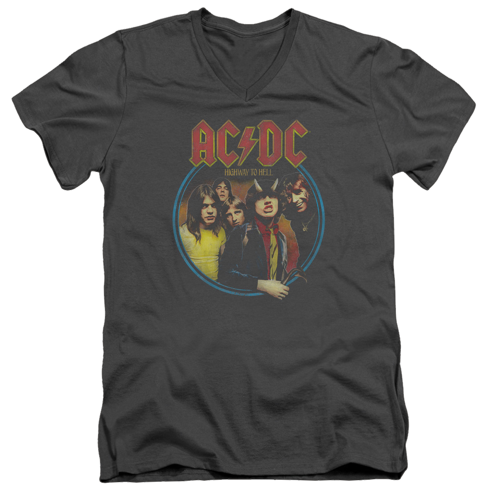 AC/DC Highway To Hell - Men's V-Neck T-Shirt Men's V-Neck T-Shirt ACDC   