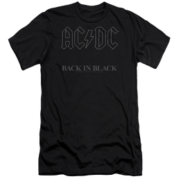 AC/DC Back In Black - Men's Premium Slim Fit T-Shirt Men's Premium Slim Fit T-Shirt ACDC   