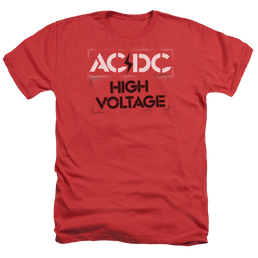 AC/DC High Voltage Stencil - Men's Heather T-Shirt Men's Heather T-Shirt ACDC   