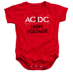 AC/DC High Voltage Stencil - Baby Bodysuit Baby Bodysuit ACDC   