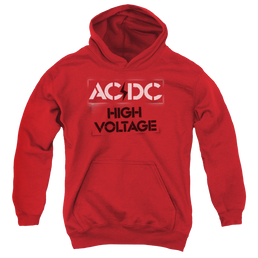 AC/DC High Voltage Stencil - Youth Hoodie (Ages 8-12) Youth Hoodie (Ages 8-12) ACDC   