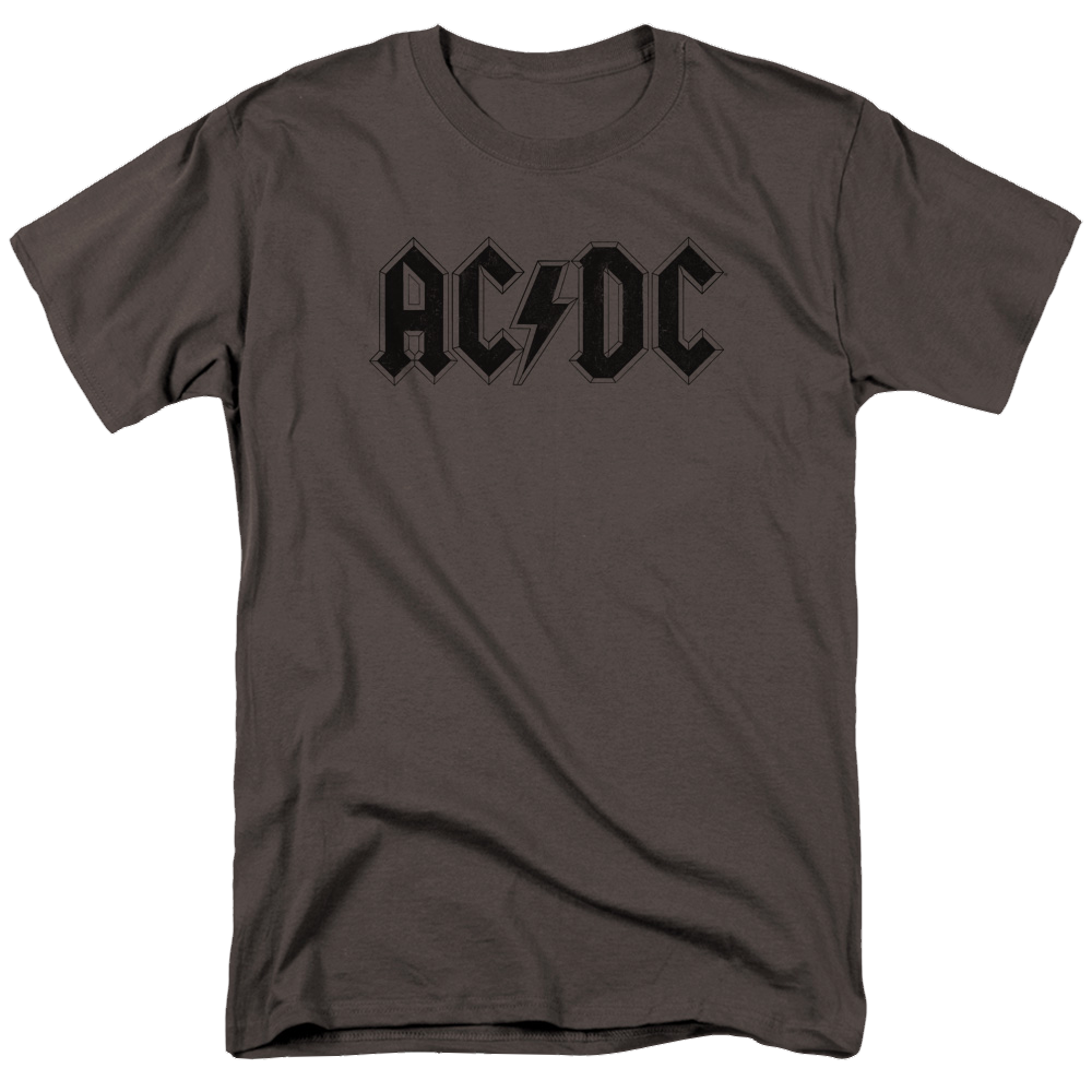 AC/DC Worn Logo - Men's Regular Fit T-Shirt Men's Regular Fit T-Shirt ACDC   