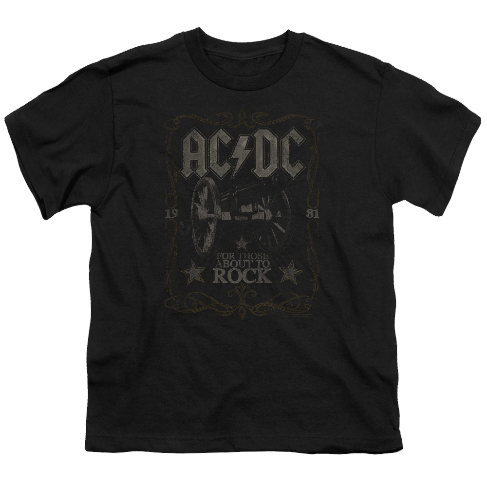 AC/DC Rock Label - Youth T-Shirt (Ages 8-12) Youth T-Shirt (Ages 8-12) ACDC   