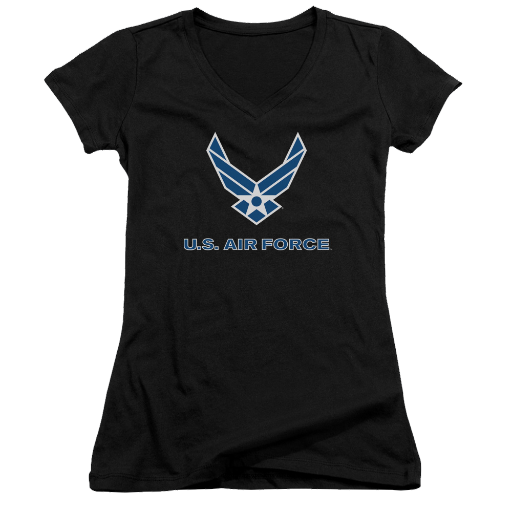 Air Force Logo - Juniors V-Neck T-Shirt Juniors V-Neck T-Shirt U.S. Air Force   