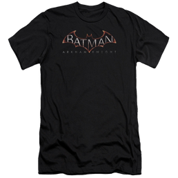 Batman Arkham Knight Logo Premium Adult Slim Fit T-Shirt Men's Premium Slim Fit T-Shirt Batman   