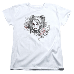 Batman - Arkham Sketchy Girl - Women's T-Shirt Women's T-Shirt Harley Quinn   