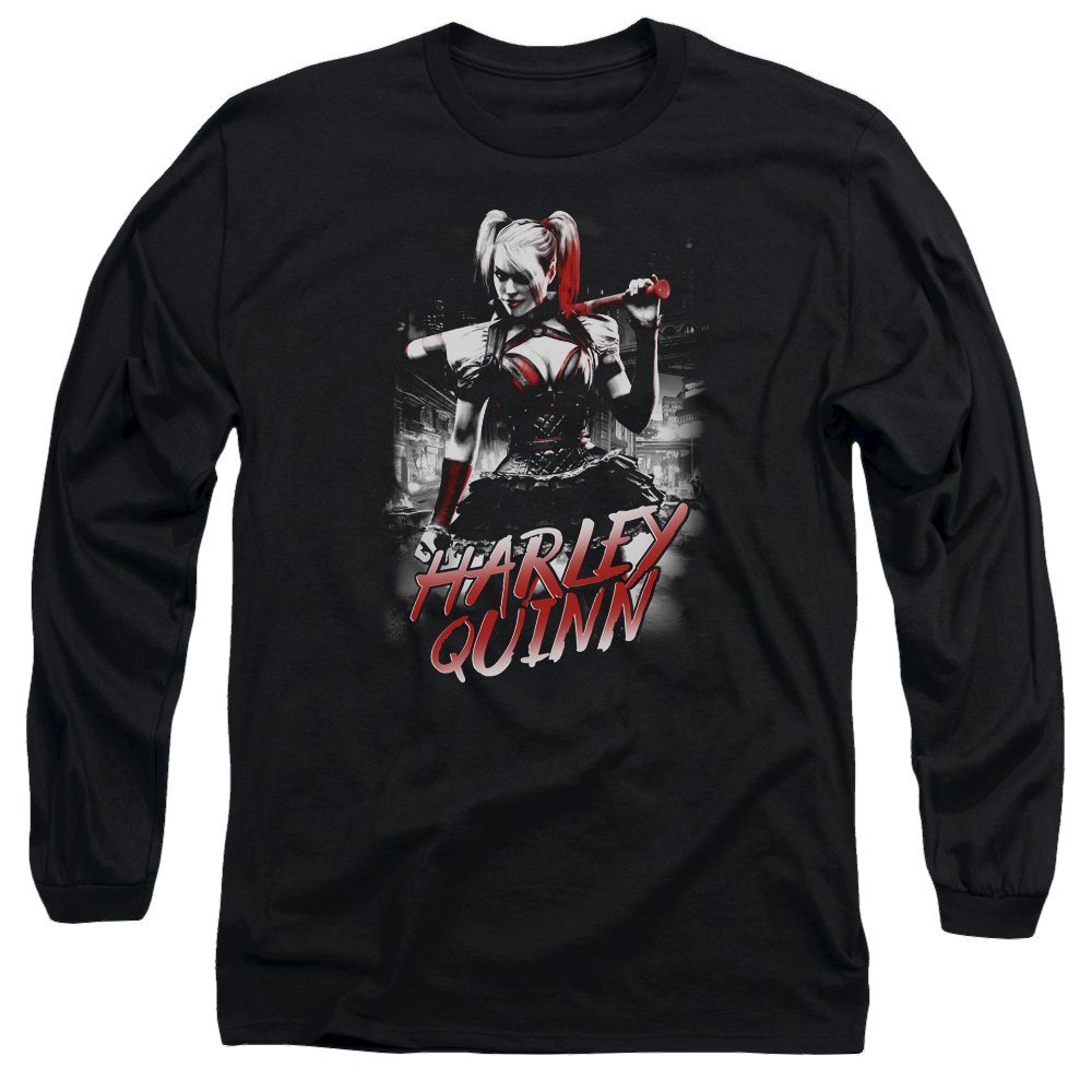 Batman - Arkham Quinn City - Men's Long Sleeve T-Shirt Men's Long Sleeve T-Shirt Harley Quinn   