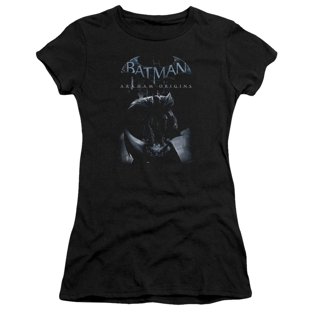 Batman - Arkham Perched Cat - Juniors T-Shirt Juniors T-Shirt Batman   