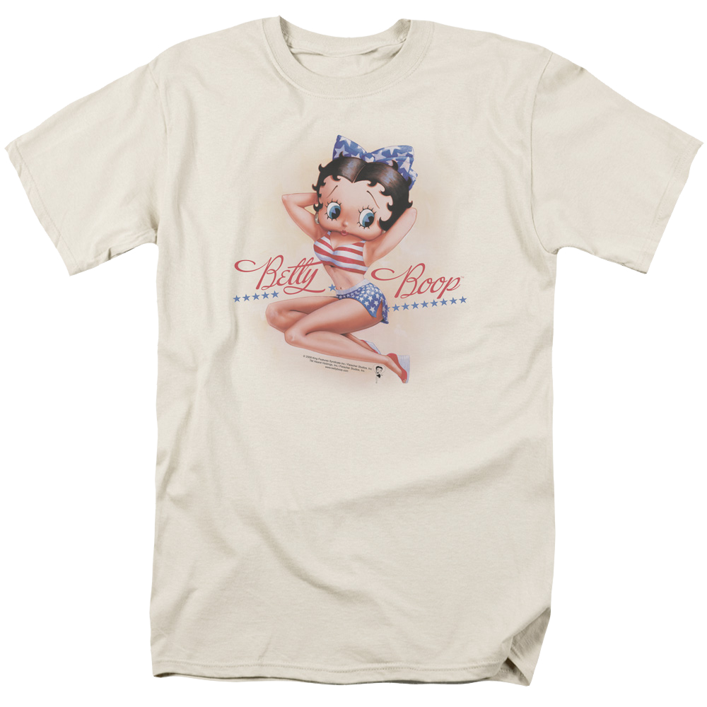 Betty Boop Stars And Stripes Forever - Men's Regular Fit T-Shirt Men's Regular Fit T-Shirt Betty Boop   