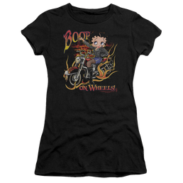 Betty Boop On Wheels - Juniors T-Shirt Juniors T-Shirt Betty Boop   