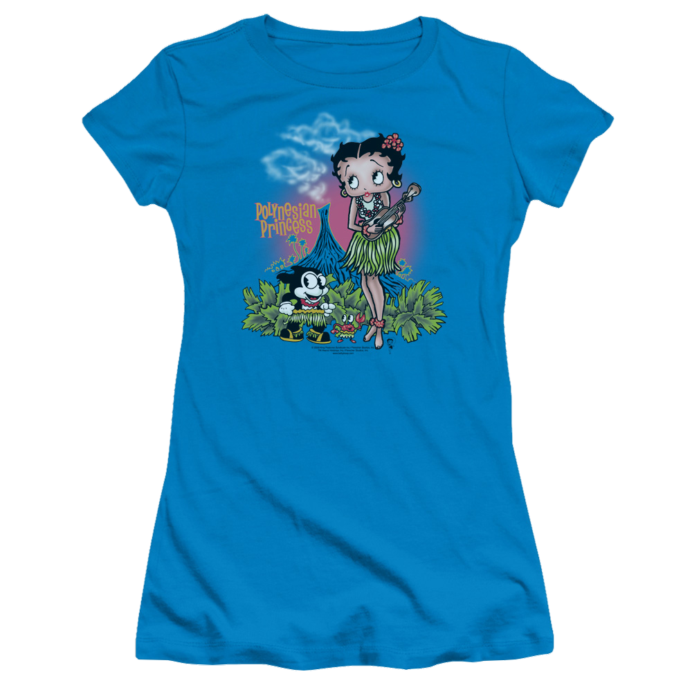 Betty Boop Polynesian Princess - Juniors T-Shirt Juniors T-Shirt Betty Boop   