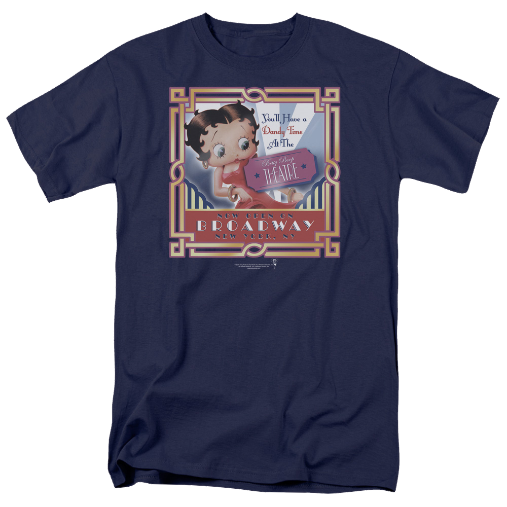 Betty Boop On Broadway - Men's Regular Fit T-Shirt Men's Regular Fit T-Shirt Betty Boop   