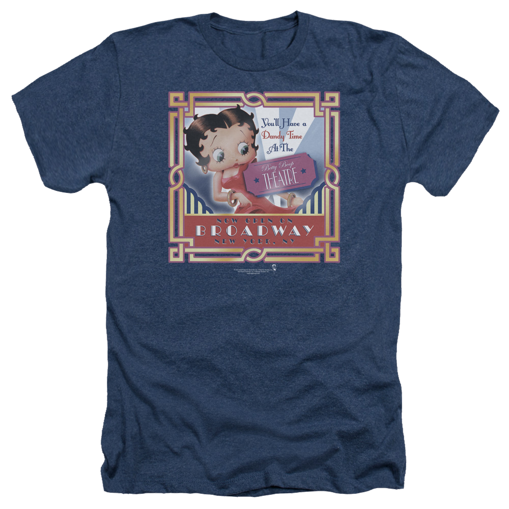 Betty Boop On Broadway - Men's Heather T-Shirt Men's Heather T-Shirt Betty Boop   