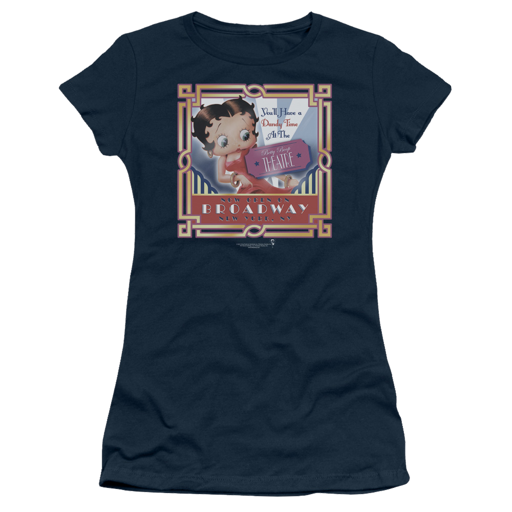 Betty Boop On Broadway - Juniors T-Shirt Juniors T-Shirt Betty Boop   