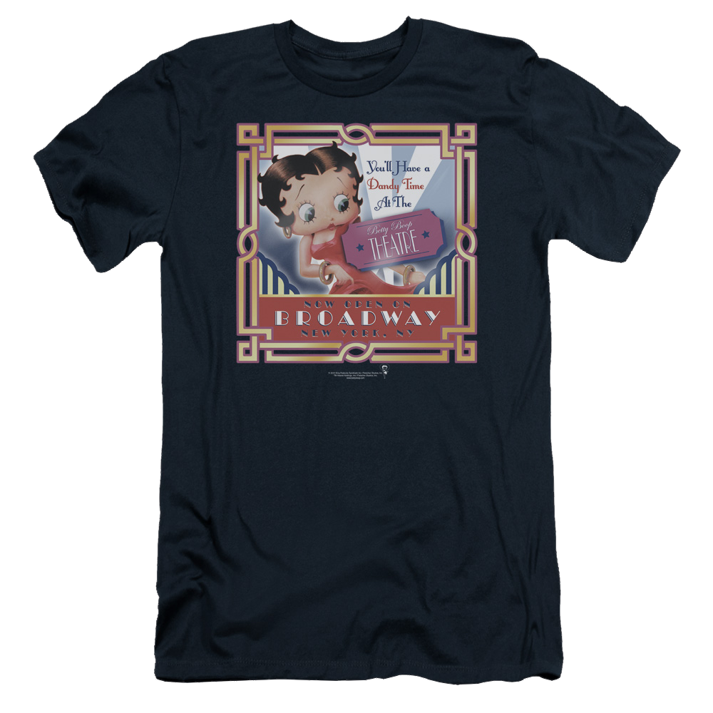 Betty Boop On Broadway - Men's Slim Fit T-Shirt Men's Slim Fit T-Shirt Betty Boop   