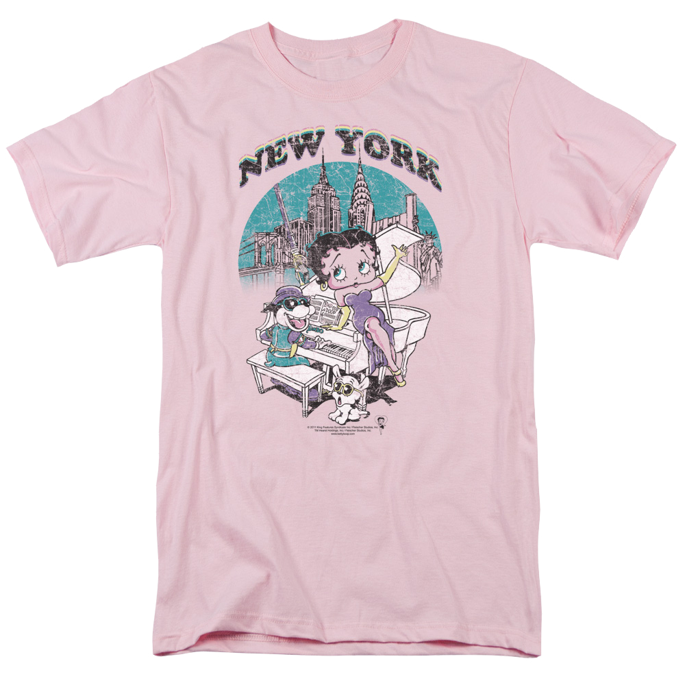 Betty Boop Singing In Ny - Men's Regular Fit T-Shirt Men's Regular Fit T-Shirt Betty Boop   