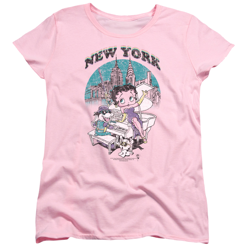 Betty Boop Singing In Ny - Women's T-Shirt Women's T-Shirt Betty Boop   
