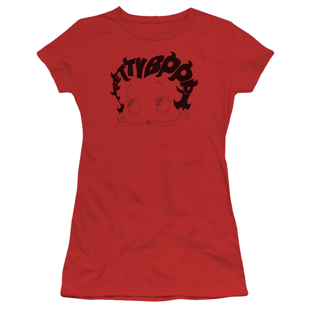 Betty Boop Word Hair - Juniors T-Shirt Juniors T-Shirt Betty Boop   