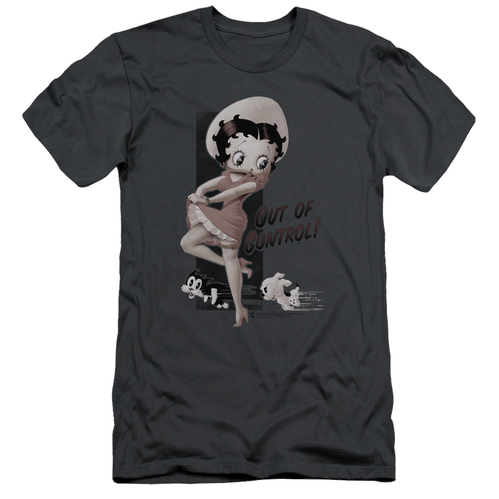 Betty Boop Out Of Control - Men's Slim Fit T-Shirt Men's Slim Fit T-Shirt Betty Boop   