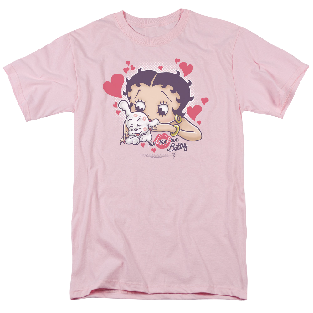 Betty Boop Puppy Love - Men's Regular Fit T-Shirt Men's Regular Fit T-Shirt Betty Boop   