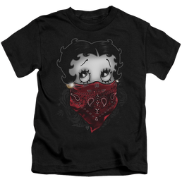 Betty Boop Bandana & Roses - Kid's T-Shirt