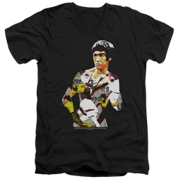 Bruce Lee Body Of Action - Men's V-Neck T-Shirt Men's V-Neck T-Shirt Bruce Lee   