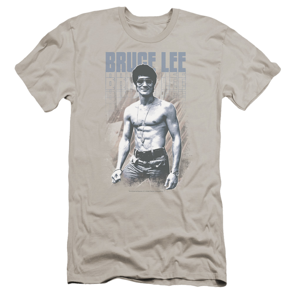 Bruce Lee Blue Jean Lee - Men's Premium Slim Fit T-Shirt Men's Premium Slim Fit T-Shirt Bruce Lee   