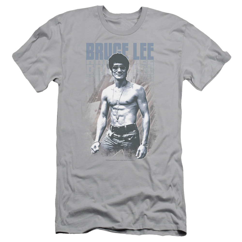 Bruce Lee Blue Jean Lee - Men's Slim Fit T-Shirt Men's Slim Fit T-Shirt Bruce Lee   