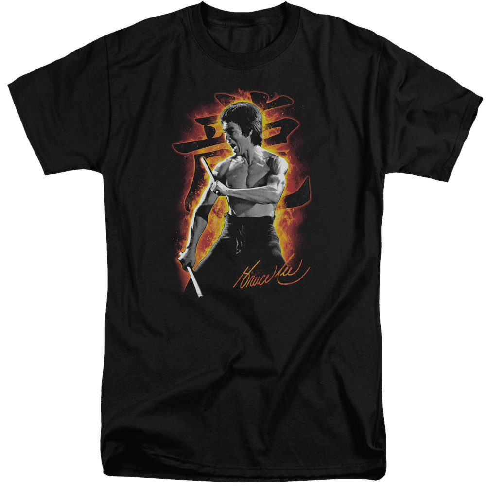 Bruce Lee Dragon Fire - Men's Tall Fit T-Shirt Men's Tall Fit T-Shirt Bruce Lee   