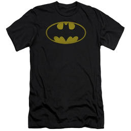 Batman Washed Bat Logo - Men's Premium Slim Fit T-Shirt Men's Premium Slim Fit T-Shirt Batman   
