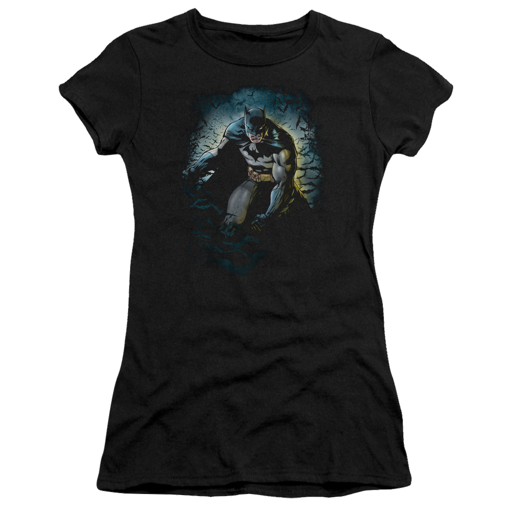 Batman Bat Cave - Juniors T-Shirt Juniors T-Shirt Batman   