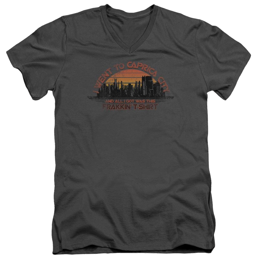 Battlestar Galactica Caprica City - Men's V-Neck T-Shirt Men's V-Neck T-Shirt Battlestar Galactica   