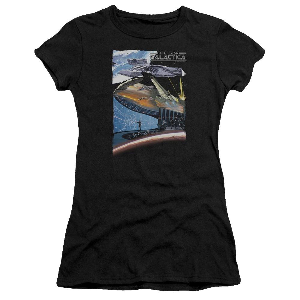 Battlestar Galactica Concept Art - Juniors T-Shirt Juniors T-Shirt Battlestar Galactica   