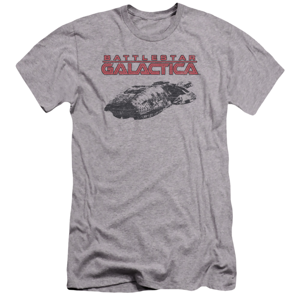 Battlestar Galactica Ship Logo - Men's Premium Slim Fit T-Shirt Men's Premium Slim Fit T-Shirt Battlestar Galactica   
