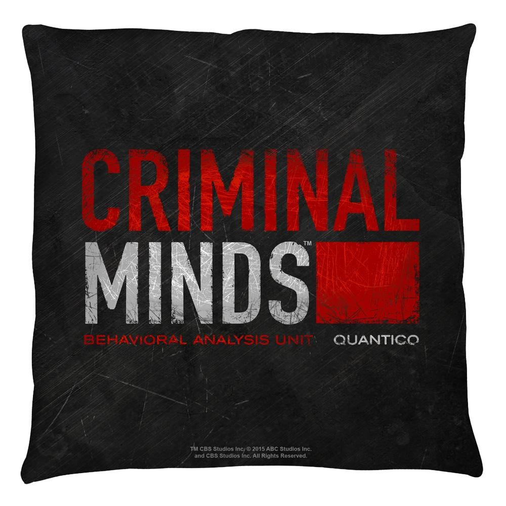 Criminal Minds Logo Throw Pillow Throw Pillows Criminal Minds   