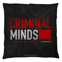 Criminal Minds Logo Throw Pillow Throw Pillows Criminal Minds   