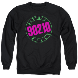 Beverly Hills 90210 Neon - Men's Crewneck Sweatshirt Men's Crewneck Sweatshirt Beverly Hills 90210   