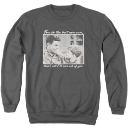 Andy Griffith Wise Words - Men's Crewneck Sweatshirt Men's Crewneck Sweatshirt Andy Griffith Show   
