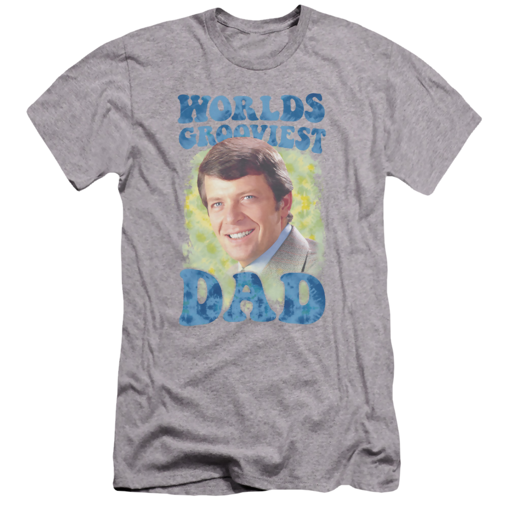 Brady Bunch Worlds Grooviest - Men's Premium Slim Fit T-Shirt Men's Premium Slim Fit T-Shirt Brady Bunch   