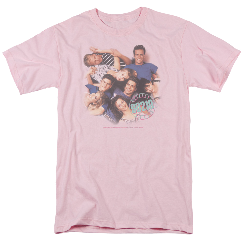 Beverly Hills 90210 Gang In Logo - Men's Regular Fit T-Shirt Men's Regular Fit T-Shirt Beverly Hills 90210   
