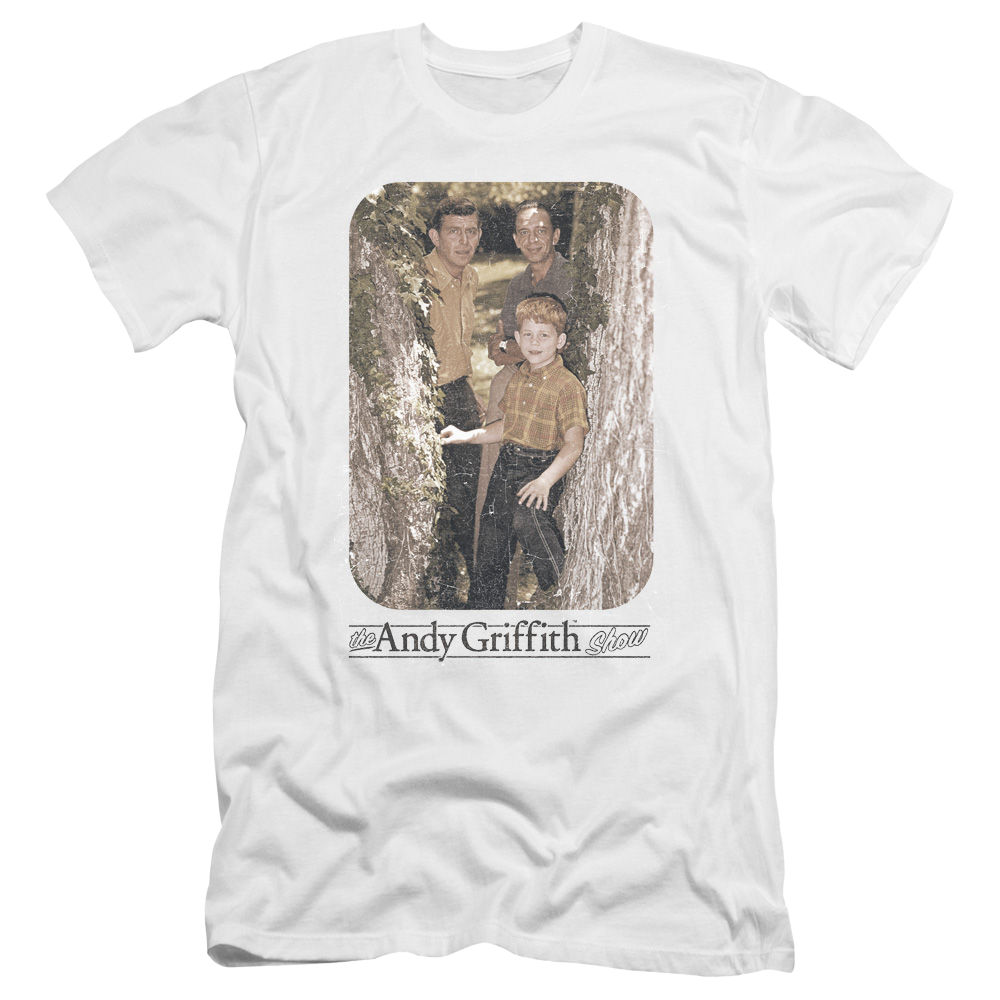 Andy Griffith Tree Photo - Men's Premium Slim Fit T-Shirt Men's Premium Slim Fit T-Shirt Andy Griffith Show   