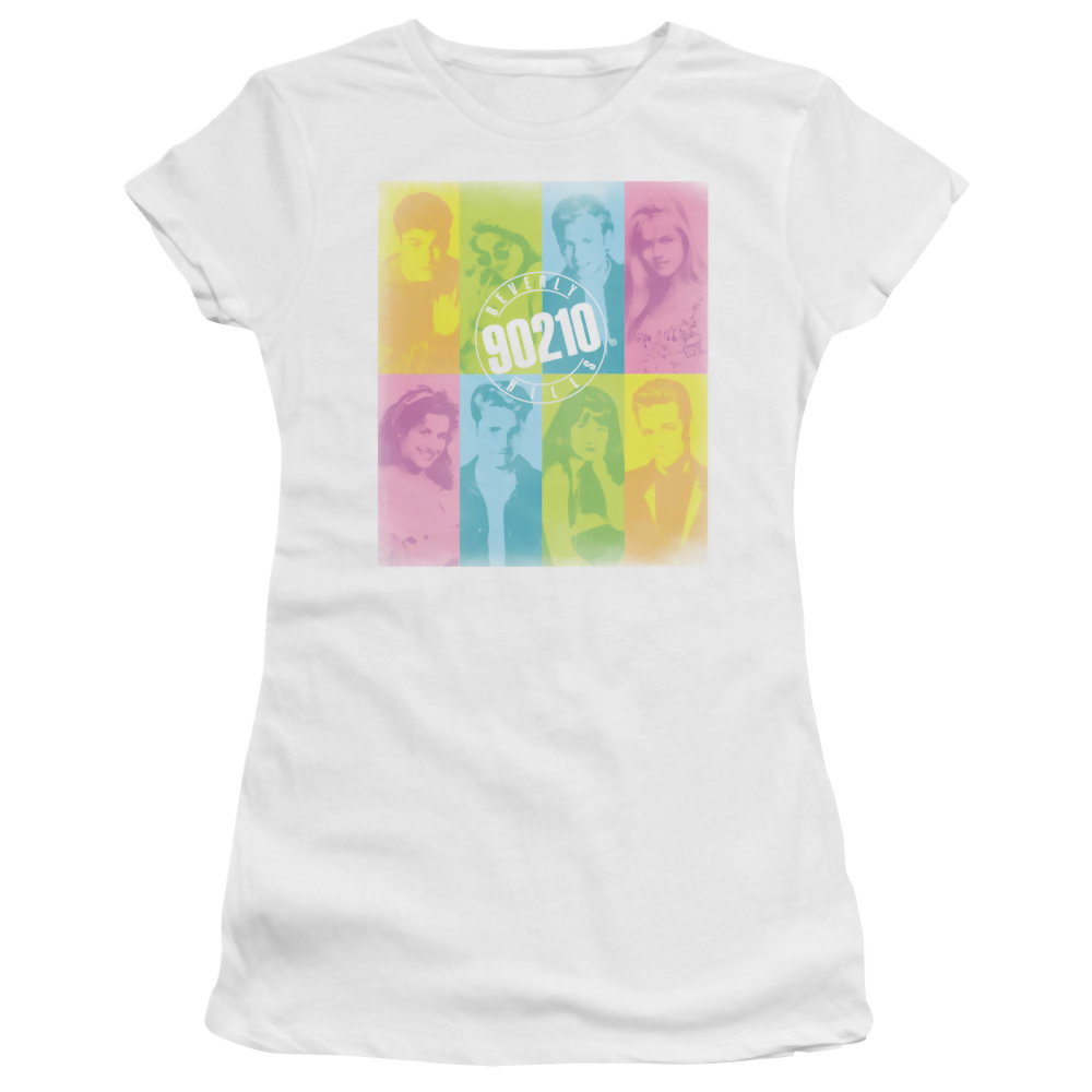 Beverly Hills 90210 Color Block Of Friends - Juniors T-Shirt Juniors T-Shirt Beverly Hills 90210   