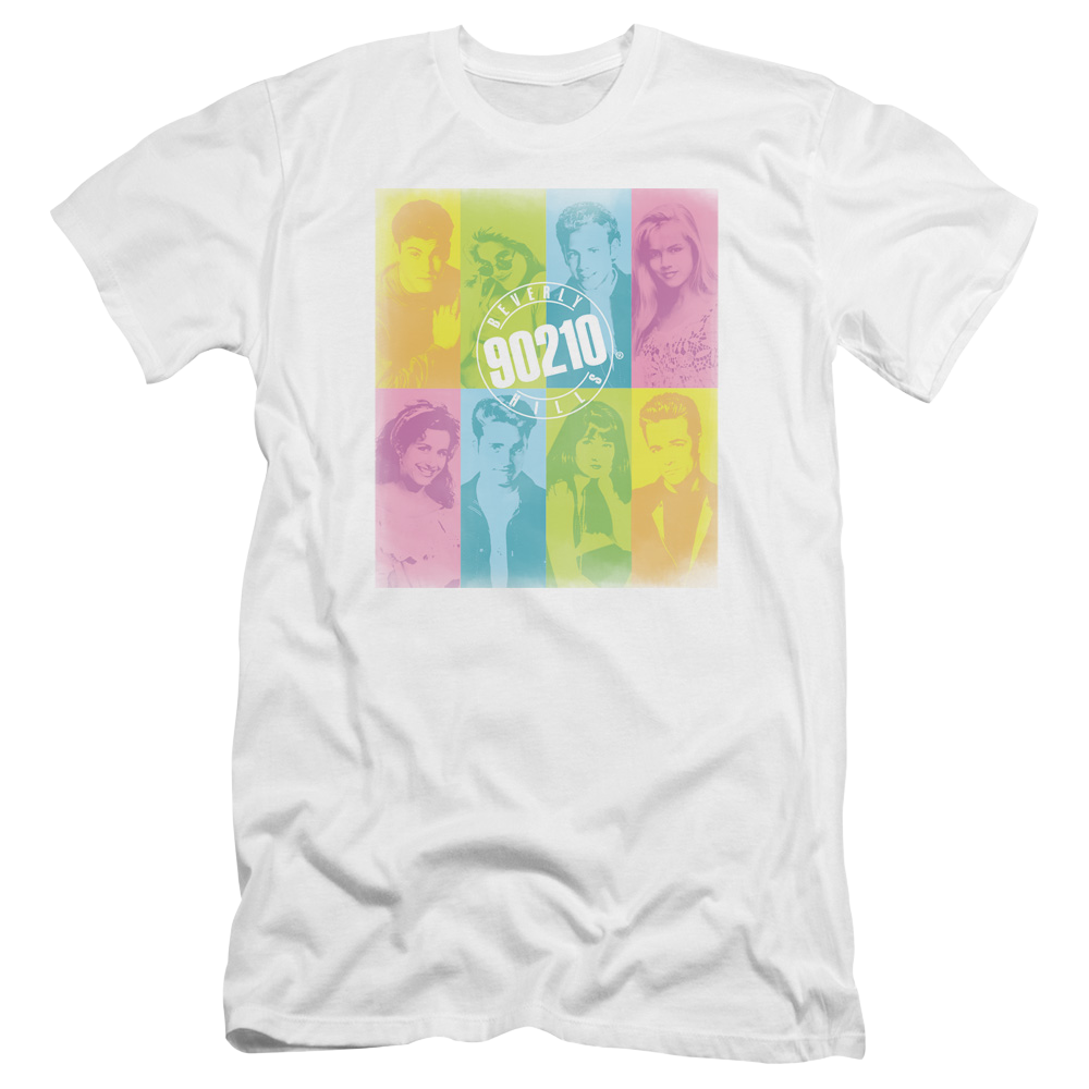 Beverly Hills 90210 Color Block Of Friends - Men's Premium Slim Fit T-Shirt Men's Premium Slim Fit T-Shirt Beverly Hills 90210   