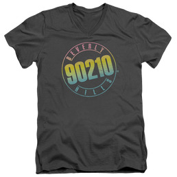 Beverly Hills 90210 Color Blend Logo - Men's V-Neck T-Shirt Men's V-Neck T-Shirt Beverly Hills 90210   