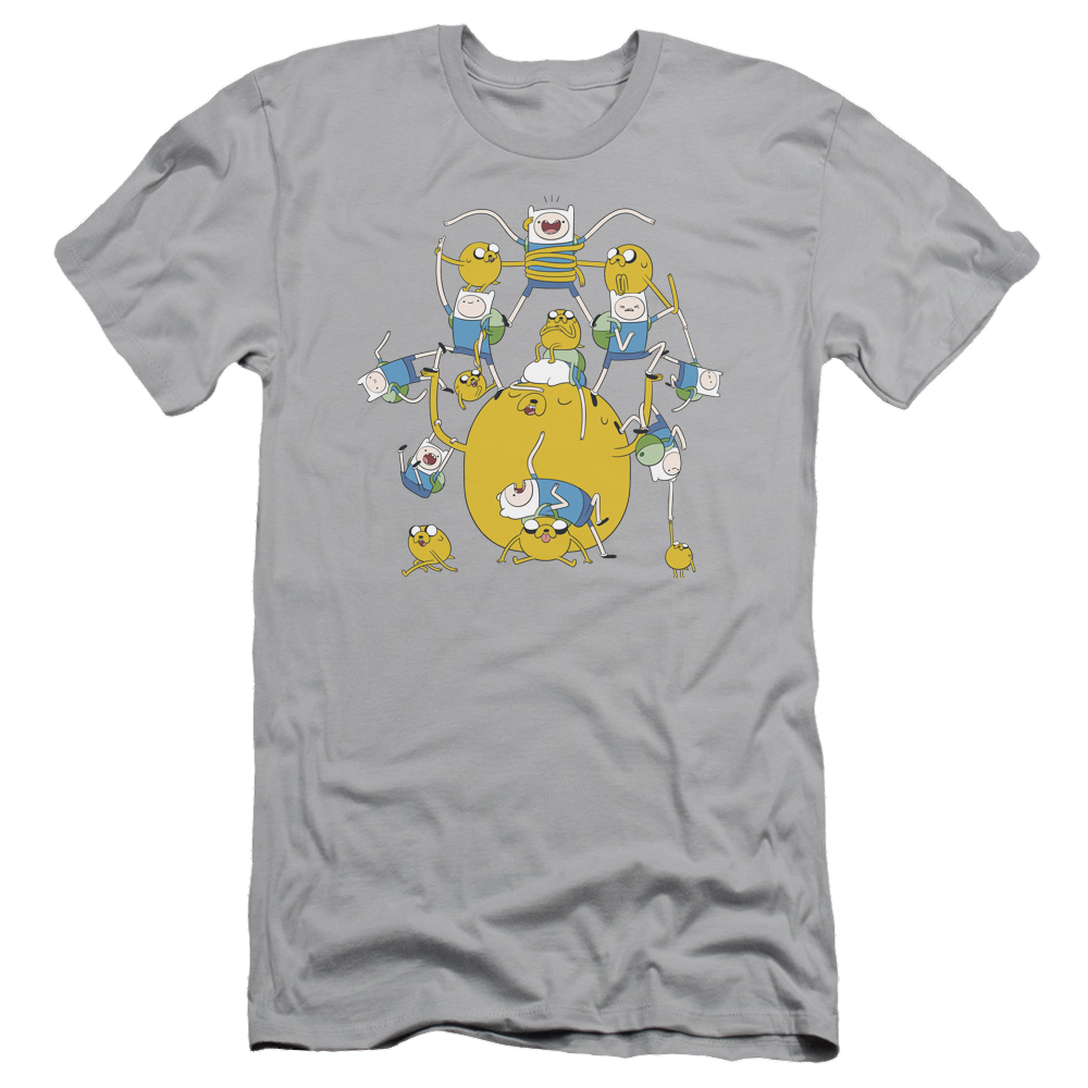 Adventure Time Finn&jake Group - Men's Slim Fit T-Shirt Men's Slim Fit T-Shirt Adventure Time   