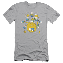 Adventure Time Finn&jake Group - Men's Slim Fit T-Shirt Men's Slim Fit T-Shirt Adventure Time   