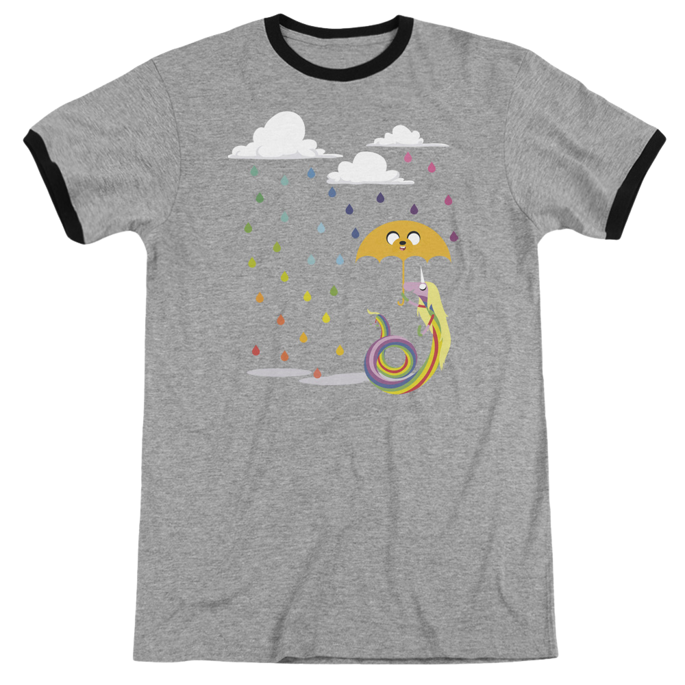 Adventure Time Lady In The Rain - Men's Ringer T-Shirt Men's Ringer T-Shirt Adventure Time   